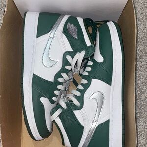 Jordan Kids Sneakers Green and White
